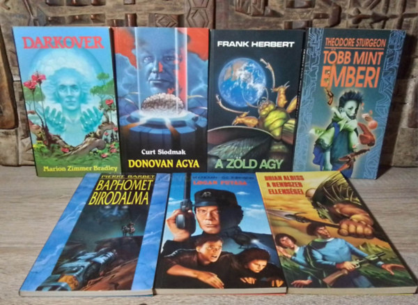 Curt Siodmak, Frank Herbert, Theodore Sturgeon, Pierre Barbet, W. F. Nolan, G. C. Johnson, Brian Aldiss Marion Zimmer Bradley - Galaktika Barti Kr Sci-fi Knyvcsomag (7db) Darkover, Donovan agya, A zld agy, Tbb mint emberi, Baphomet birodalma, Logan futsa, A rendszer ellensgei