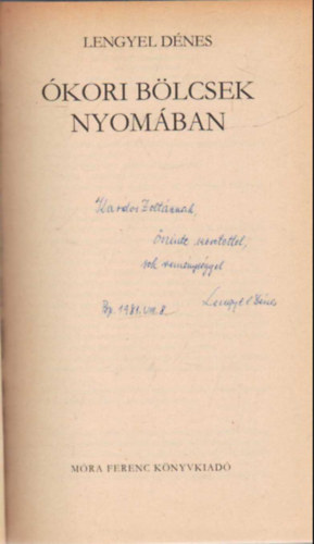 Lengyel Dénes - Ókori bölcsek nyomában