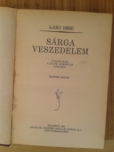 Laky Imre - Srga veszedelem