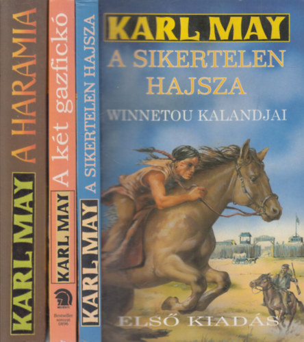 Karl May - 3 db. kalandregny (A sikertelen hajsza + A kt gazfick + A haramia)