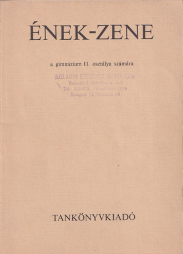 Lukin László-Ugrin Gábor - Ének-zene a gimnázium II. osztálya számára