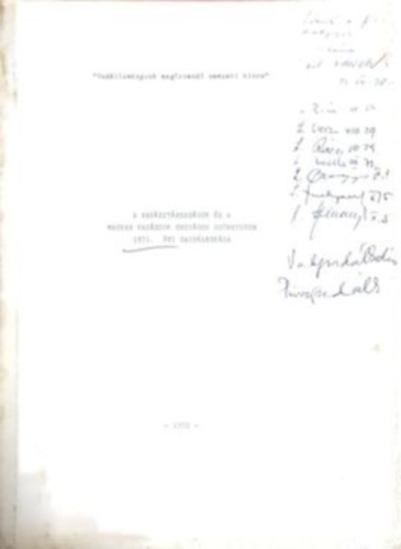 "Vadllomnyunk megrzend nemzeti kincs"  Vadsztrsasgok s magyar vadszok orszgos szvetsge 1971. vi gazdlkodsa