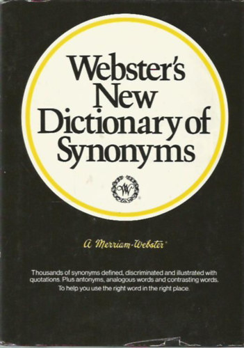 Webster's New Dictionary of Synonyms