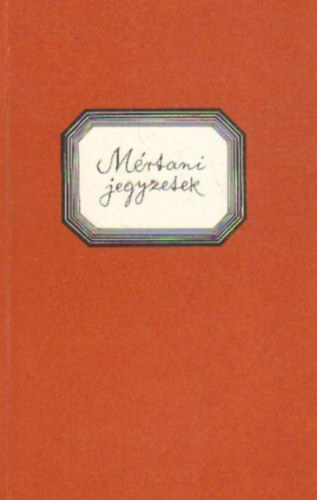 Mértani jegyzetek