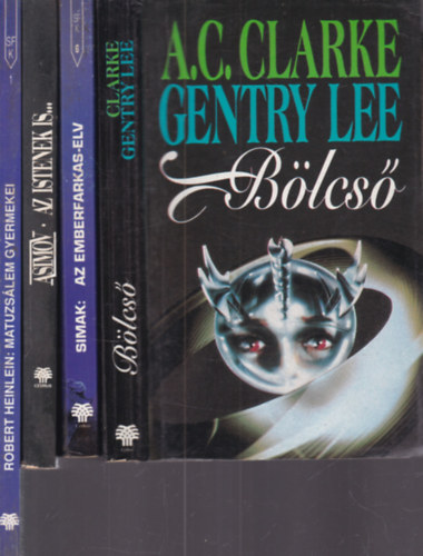 Isaac Asimov, Robert A. Heinlein, Clarke, A.C.-Lee, G. Simak - 4 db. klasszikus sci-fi (B�lcs� + Az emberfarkas-elv + Az istenek is... + Matuzs�lem gyermekei)