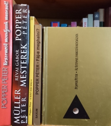 Rvai Gbor Popper Pter - 5db Popper Pter ktet: Az Istennel sakkozs kockzata, Fj-e meghalni, A bels utak knyve, Mesterek: Beszlgetsek a vilgrl s a tlvilgrl, Rszemrl mondjunk mancsot