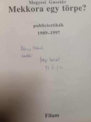 Megyesi Guszt�v - Mekkora egy t�rpe?