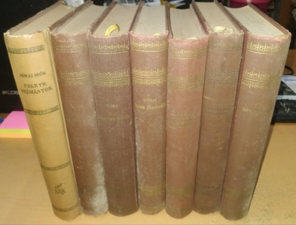 Jókai Mór - 7 db Jókai Mór: A régi jó táblabírák; Egy az Isten; Egy magyar nábob; Fekete gyémántok; Írások életemből; Kárpáthy Zoltán; Politikai divatok