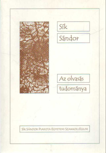 Sk Sndor - Az olvass tudomnya