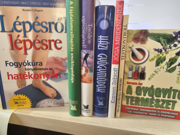 Reader's Digest Association, Kareen Zebroff, Harvey s Marilyn Diamond, Berente gi - 7db egszsges letmd ktet, KNYVMENT AJNLAT: Fogykra knyelmesen s hatkonyan+ A fjdalomcsillapts enciklopdija+ Trdjn tbbet egszsgvel+ Hzi gygymdok+ Jga mindenkinek+ Testkontroll+ A gygyt ter