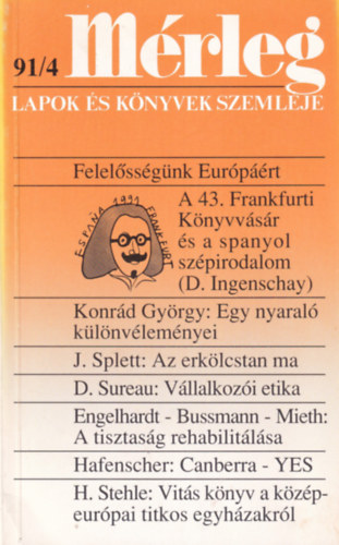 Mrleg - Lapok s knyvek szemlje - 27. vfolyam 1991/4