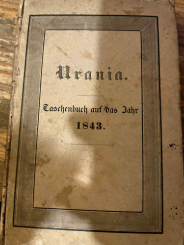 URANIA taschenbuch auf das jahr 1843