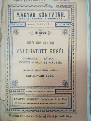 Kisfaludy S�ndor - V�logatott reg�i
