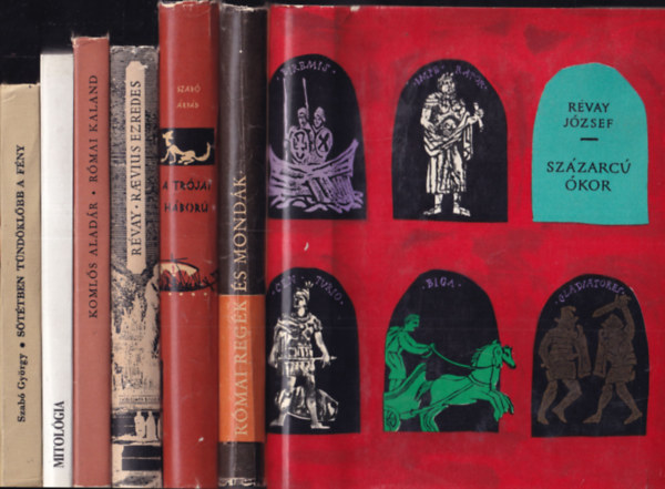 7 db �korral kapcsolatos k�nyv: Sz�zarc� �kor + R�mai reg�k �s mond�k + A tr�jai h�bor� + Raevius ezredes utaz�sa + R�mai kaland + Mitol�gia + S�t�tben t�nd�kl�bb a f�ny