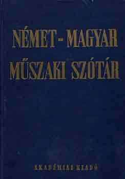 Nagy Ern-Klr Jnos - Nmet-magyar mszaki sztr