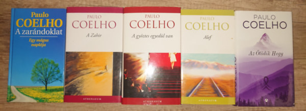 Paulo Coelho - 5 kötet Paolo Coelhótól: A zarándoklat, Az ötödik hegy, Alef, A Zahír, A győztes egyedül van
