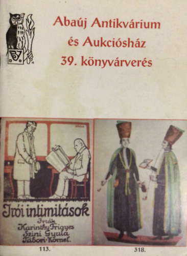 Aba�j Antikv�rium �s Aukci�sh�z 39. k�nyv�rver�s 2003.