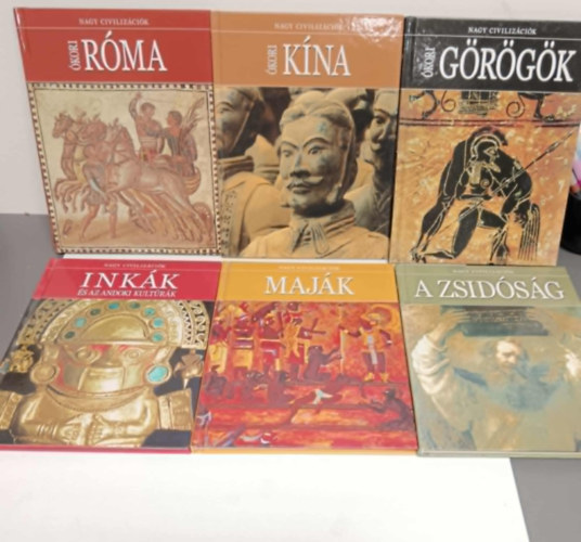 Nagy civiliz�ci�k sorozat 1,5,4,8,9 12, (c�mek a k�pen)