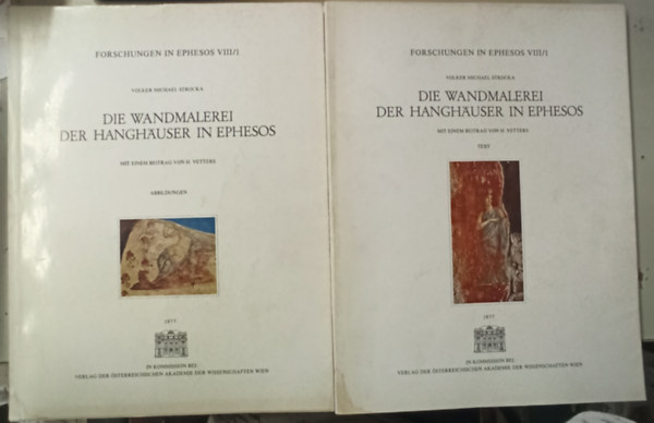 Volker Michael Strocka  (Hrsg) - Die Wandmalerei der Hangh�user in Ephesos - Text und Abbildungen (2 db)