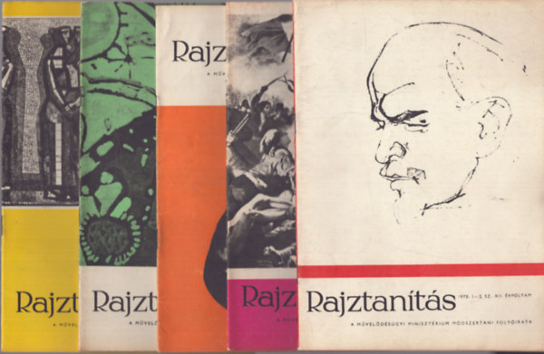 Rajztants - Az Oktatsi Minisztrium mdszertani folyirata - XII.vf. 1970/1-6.szm teljes vfolyam