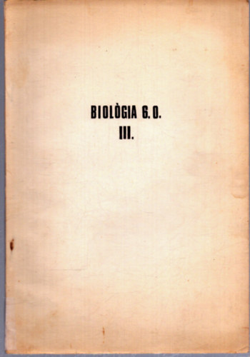 Biológia 6. o. III.