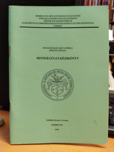 Zkny Zsuzsa Dudsn Klecsk Andrea - Minsggyi kziknyv - EMIKK fzetek, 14. szm