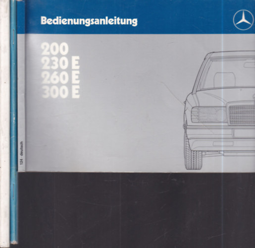 3 db. Mercedes-Benz (szerv�zk�nyv, haszn�lati utas�t�s)- eredeti tokban (n�met nyelv�)