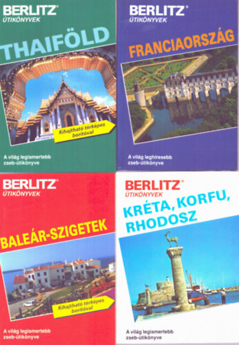 Jack Altman - 4 db Berlitz �tik�nyv: Kr�ta, Korfu, Rhodosz, Franciaorsz�g, Bale�r-szigetek, Thaif�ld