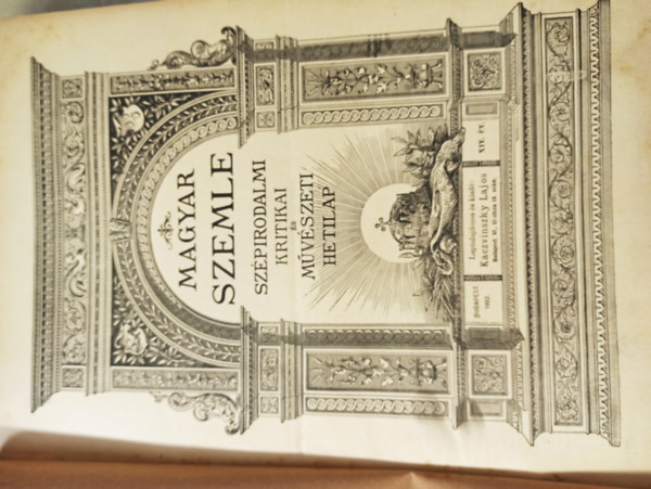 Kaczvinszky Lajos  (kiad�) - Magyar Szemle 1902. XIV. �vfolyam