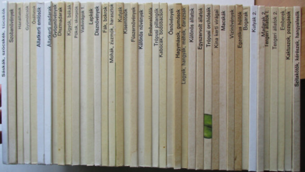 41 db a Bvr zsebknyvek sorozatbl (Szitaktk krszek hangyalesk, Kaktuszok pozsgsok, Tengeri llatok I-II., Madarak , Emberek, stb..)