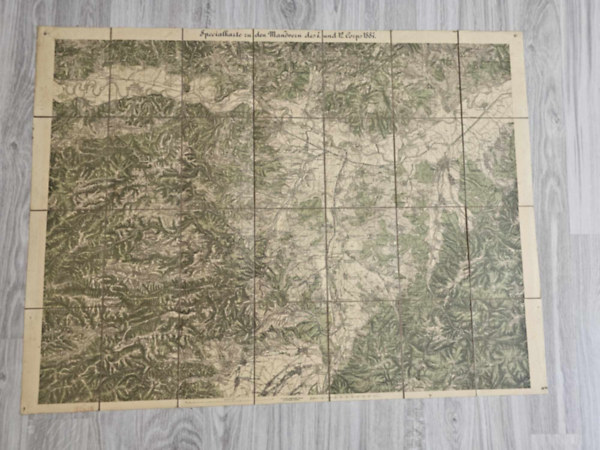 Specialkarte zu den Man�vern des 7. und 12. Corps 1887 (Speci�lis t�rk�p a 7. �s 12. hadtest man�vereir�l 1887-ben)