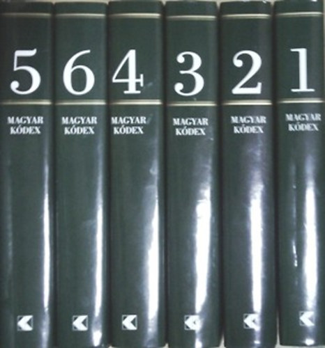 Szentpéteri József (főszerk.) - Magyar Kódex 1-6. (I-VI.)- CD melléklettel