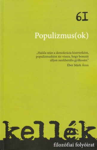 Gyrgyjakab Izabella - Kellk - Filozfiai Folyirat 61. szm (2019)