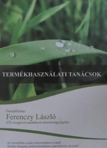 SZERZ Ferenczy Lszl - Termkhasznlati tancsok