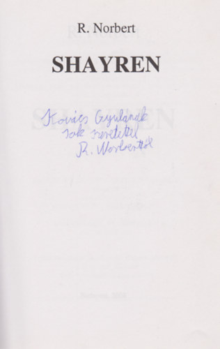 R. Norbert - Shayren (Dedik�lt)