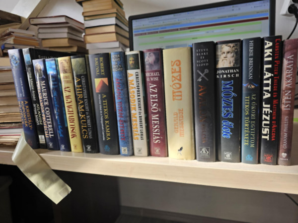 Anne Spencer John Spencer, Knight, Christopher-Lomas, Robert, Robert Bauval, Blake, Peter-Blezard, Paul S., Michael O. Wise, Gerald Messadi, Jonathan Kirsch, Herbie Brennan, Carst Maurice Cotterell - 16db regny, KNYVMENT AJNLAT: Tutanhamon prfcii+ Misztikus s szent helyek+ Az agyagharcosok+ A Hiram-kulcs+ A titkos kamra+ rkdia titkos zenete+ Az els Messis+ A msodik Messis+ Mzes+ Mzes lete+ Az kori Egyiptom ti