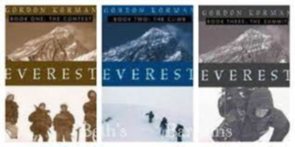 Gordon Korman - Book One: The Contest + Book Two: The Climb + Book Three: The Summit (3 mű) Everest