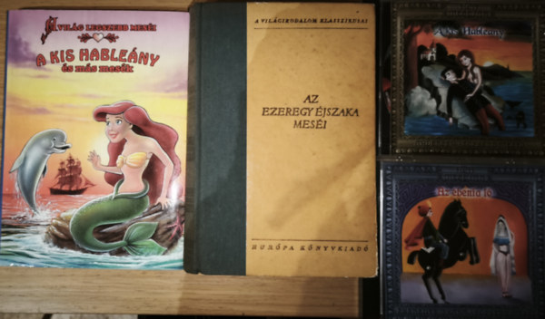 Hans Andersen - 2db klasszikus mesek�nyv + aj�nd�k 2db CD - Andersen-A kis Hable�ny, Az ezeregy�jszaka mes�i + A kis Hable�ny (Andersen legszebb mes�i), Az �benfa l� (Ezeregy�jszaka legszebb mes�i)