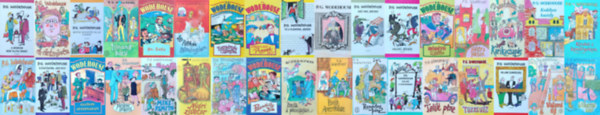 34 db P. G. Wodehouse ktet: Nyri zivatar + Valami sumksg + Halih, Jeeves! + F a plhpofa, Jeeves! + Psmith Amerikban + Psmith a pnzvilgban + Hlgy a pcban +  Fred bcsi cscsformban + Tallt pnz + Viharos id + Hdt