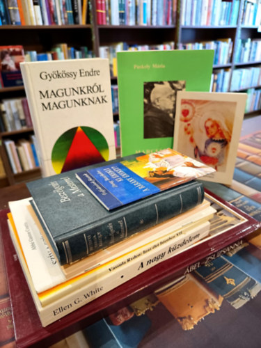 Gy�k�ssy Endre, Georges Chevrot, Het�nyi Varga K�roly, Abb� Gaston Courtois, Ellen G White, Jan Rouw, Doug Batchelor �bel Zsuzsanna - Vall�s k�nyvcsomag 11 darabos K�NYVMENT� AJ�NLAT: K�pes bibliai lexikon, Magunkr�l magunknak, A t�kozl� fi�, Szepl�tlen sz�vvel a szents�gi sz�vhez, Besz�lget�s a mesterrel, Sz�v a sz�ven J�zussal, A nagy k�zdelem, Isten hozott az