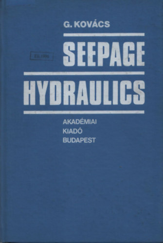 Kovács György - Seepage hydraulics