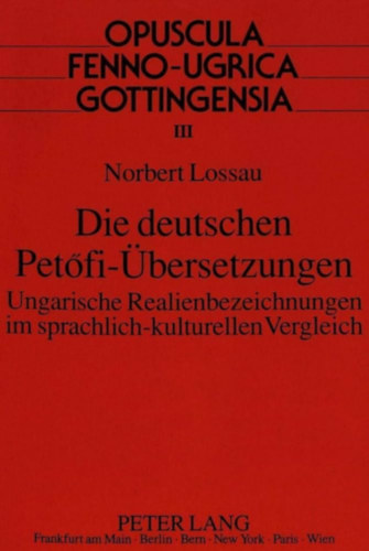 Norbert Lossau - Die deutschen Pet�fi-�bersetzungen