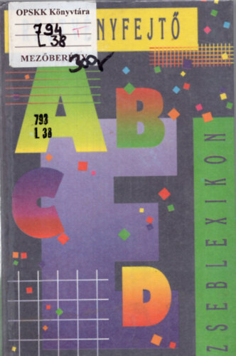 Lázár-Marián - Keresztrejtvényfejtő zseblexikon