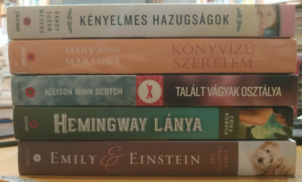 Erika Robuck, Linda Francis Lee, Mary Ann Marlowe, Randy Susan Meyers Allison Winn Scotch - 5 db romantikus: Emily & Einstein + Hemingway lánya + Kényelmes hazugságok + Könyvízű szerelem + Talált vágyak osztálya