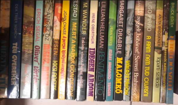 Franciose Sagan, Ugo Pirro, Anita Brookner, Csibi Istv�nn� Sikl�di M�rika, Edith Bruck, Elisabeth Vatne Ellefsen, Joan Chase, Anne Karin Elstad, Maxie Wander, Irene Oberth�r, Lillian Liv Ullmann - 19 db Femina k�nyv : V�laszt�sok - J� reggelt b�b�nat  , Szereti Brahmsot ? - A fiam nem tud olvasni - T�parti sz�lloda - Pontot , vessz�t nem ismerek - Ki t�ged  �gy szeret -Kicsi Anette - A perzsa kir�lyn� orsz�gl�sa - Mert a napok g