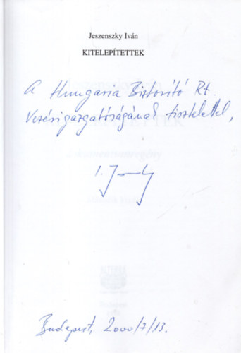 Jeszenszk� iv�n - Kitelep�tettek