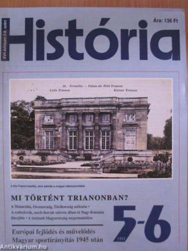 História XVII. évf. 5-6. szám (1995/5-6)