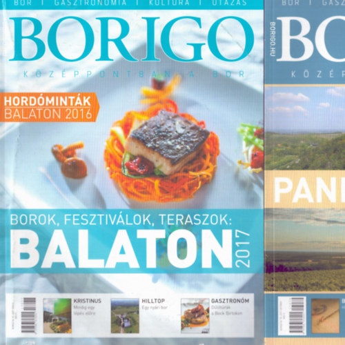 Tompa Imre  (fel. szerk.) - 3 db Borigo magazin: 2015. prilis, 2017. jnius, oktber