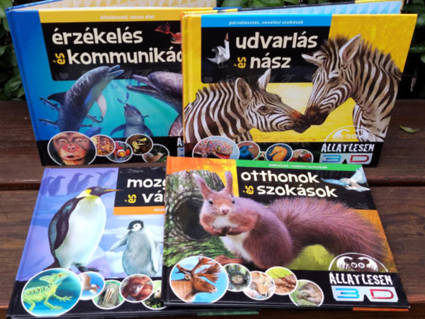 4db. �llatlesen. Udvarl�s �s n�sz+ �rz�kel�s �s kommunik�ci�+ Otthonok �s szok�sok+ Mozg�s �s v�ndorl�s (K�NYVMENT� AJ�NLAT)