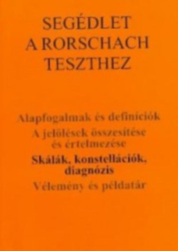 Segédlet a Rorschach teszthez 3.